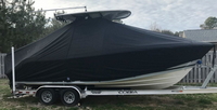 Photo of Cobia&reg; 237CC, 2017 T-T-T-LaPorte&trade; T-TopCover TTopCover&trade; T-Top Boat Cover, viewed from Starboard Side from RnR Marine 