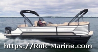 Photo of G3 SunCatcher Elite 326 SL 20xx Bow Canopy Top in Boot Aft Canopy Top in Boot, Starboard Front, running 