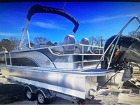 Photo of Factory OEM G3 SunCatcher Select 324SE, 2024: Aft Bimini Top in Boot, port rear   