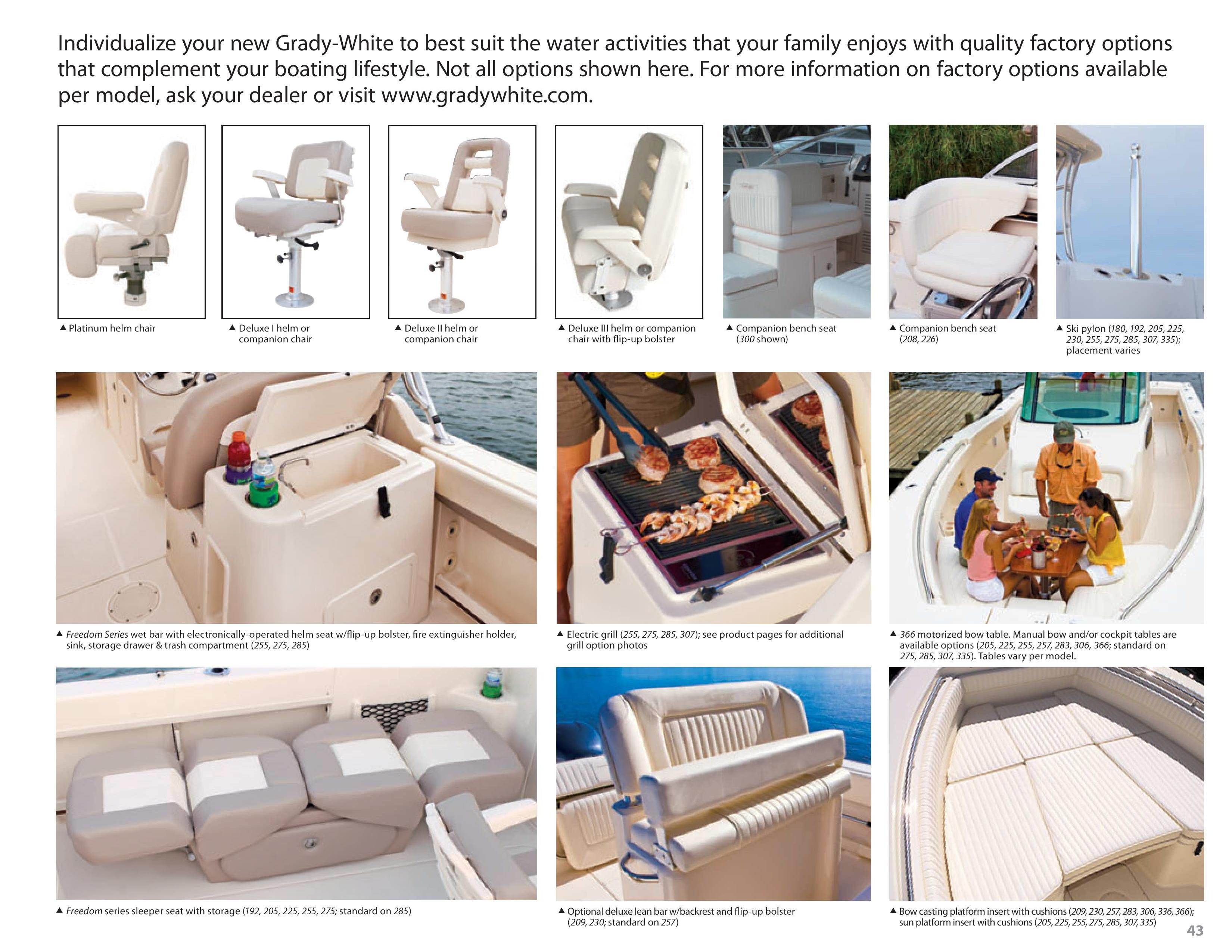 Grady White® allboats, 2013 FactoryOptionsPage2fromCatalog image