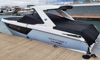 Photo of Monterey 378 Super Sport, 2016: Bow and Cockpit Covers, viewed from port rear 