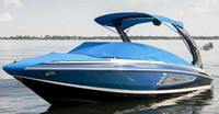 Photo of Regal 2300 RX Surf, 2017 Power Tower-Top in Boot, Bow Cover Cockpit Cover, viewed from Port Front 