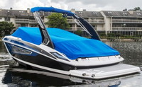 Photo of Regal 2300 RX Surf, 2017 Power Tower-Top in Boot, Cockpit Cover, viewed from Port Rear 