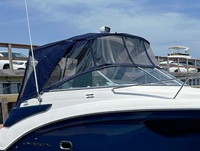 Photo of Regal 26 XO, 2021 Bimini Top, Connector, Side Curtains, Camper Top, Camper Side Curtains, viewed from Starboard Front 