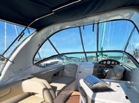 Photo of Factory OEM Rinker 290 Express, 2017: Arch Connector, Side Curtains, Camper Top, inside   
