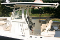 Photo of Factory OEM Sailfish 320CC, 2017: Hard-T-Top Enclosure, viewed from port side   