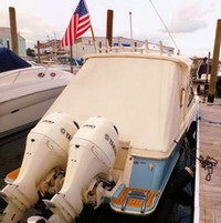 Photo of Scout 275 Dorado, 2015: Hard-Top Aft Curtain, rear 