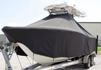Photo of Sea Fox&reg; 256CC, 2012: LaPorte&trade; T-TopCover TTopCover&trade; T-Top boat cover, viewed from port front from RnR-Marine&trade; 