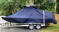 Photo of Sea Hunt&reg; BX22BR, 2014: LaPorte&trade; T-TopCover TTopCover&trade; T-Top boat cover, viewed from port side from RnR-Marine&trade; 
