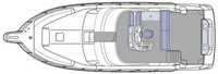 Photo of Sea Ray 450 Express Bridge, 1998-2002: Flybridge Floorplan 