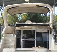 Photo of Sea Ray 450 Express Bridge, 2003: Bridge Bimini Top Aft Sunshade Top, rear  (Factory OEM) 