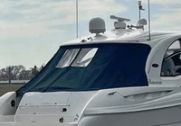 Photo of Sea Ray 52 Sundancer, 2007: Hard-Top Aft Curtain, viewed from Starboard Rear 