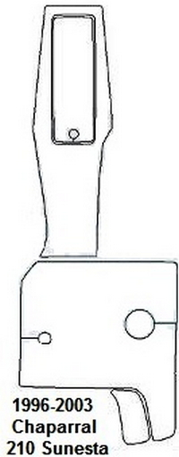 Carpet-Set_Snap-In-Carpet_CHP210Sunesta98-02&trade;SKU# CHP210Sunesta98-02, (4) piece Snap-In Marine Carpet Mat Set (2 Cockpit, 2 Bow) for 1996-2003 Chaparral(r) 210 Sunesta deck boat. Custom fit mat(s) offered in Marine Carpet (Berber, Cut Pile or Marine Tuft with AquaLoc(tm) or HydraBak(tm) backing) OR Marine Weave Vinyl (with thick Vinyl backing) (these backings do NOT degrade like some factory OEM black rubber backing), durable Sunbrella(r) edge binding and Stainless Steel Snaps