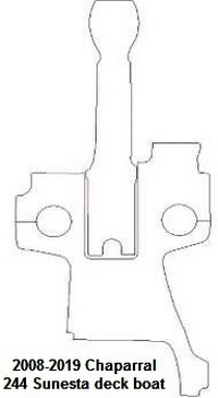 Flex-Dek_CHP244Sunesta08-15&trade;SKU# CHP244Sunesta08-15, (2) piece Snap-In Marine Carpet Mat Set (1 Cockpit, 1 Bow) for . Custom fit mat(s) offered in Marine Carpet (Berber, Cut Pile or Marine Tuft with AquaLoc(tm) or HydraBak(tm) backing) OR Marine Weave Vinyl (with thick Vinyl backing) (these backings do NOT degrade like some factory OEM black rubber backing), durable Sunbrella(r) edge binding and Stainless Steel Snaps