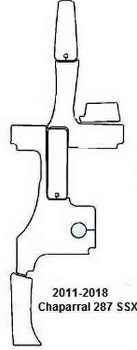Carpet-Set_Snap-In-Carpet_CHPL287SSX13-16&trade;SKU# CHPL287SSX13-16, (6) piece Snap-In Marine Carpet Mat Set (3 Cockpit, 3 Bow) for 2011-2018 Chaparral(r) 287 SSX bowrider. Custom fit mat(s) offered in Marine Carpet (Berber, Cut Pile or Marine Tuft with AquaLoc(tm) or HydraBak(tm) backing) OR Marine Weave Vinyl (with thick Vinyl backing) (these backings do NOT degrade like some factory OEM black rubber backing), durable Sunbrella(r) edge binding and Stainless Steel Snaps