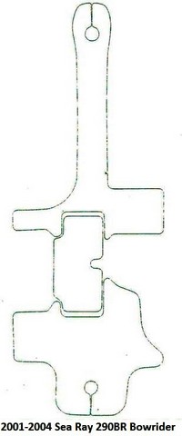 Carpet-Set_Snap-In-Carpet_SeaRay290BR01-04&trade;SKU# SeaRay290BR01-04, (3) piece Snap-In Marine Carpet Mat Set (3 Cockpit, 0 Cabin) for Sea Ray 290 Bowrider (2001-2005 models). Custom fit mat(s) offered in Marine Carpet (Berber, Cut Pile or Marine Tuft with AquaLoc(tm) or HydraBak(tm) backing) OR Marine Weave Vinyl (with thick Vinyl backing) (these backings do NOT degrade like some factory OEM black rubber backing), durable Sunbrella(r) edge binding and Stainless Steel Snaps