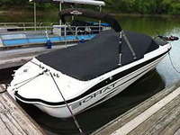 Tahoe, Q6 SF No Tower, Aft Bimini Top in Boot, Cockpit Cover, Bow Cover, stbd rear