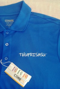 ThuFriSaSu-Polo-Poly-Shirt&trade;ThuFriSaSu(tm) short-sleeve Polo style collared polyester shirt