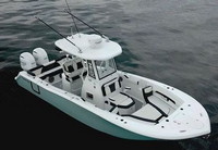 Photo of Tidewater® 272CC Adventure, 2023 Factory T-Top, viewed from Starboard Front, above 