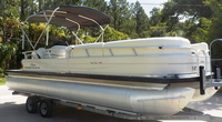 Photo of Tracker Sun Tracker Party Barge 24, 2009: Aft Canopy Top, Starboard Front 