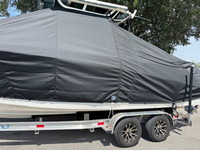 Photo of Wellcraft Scarab 242, 2019 TTopCover™ T-Top boat cover, viewed from port side  (Factory OEM) 